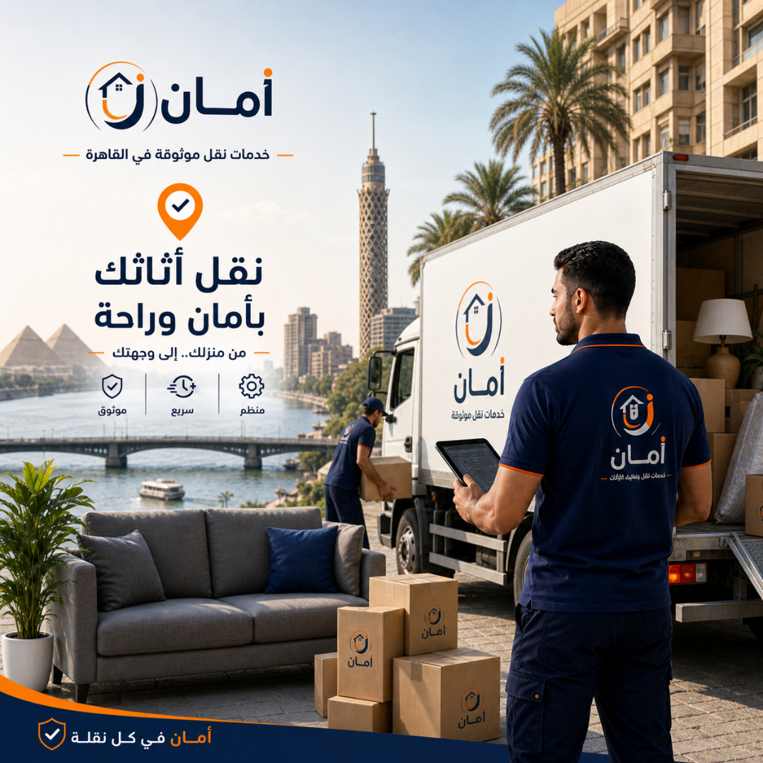 فريق أمان أثناء تجهيز الأثاث للنقل داخل القاهرة