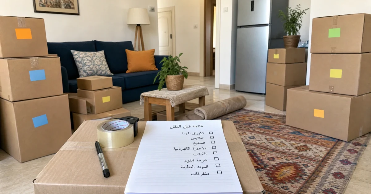 قائمة تجهيز قبل نقل الأثاث بيوم واحد